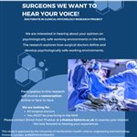 Surgeons we want to hear your voice!