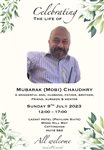 Celebrating the life of Mubarak (Mobi) Chaudhry